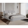 Podwójne slim łóżko 180x200 tapicerowane z pojemnikiem Mira